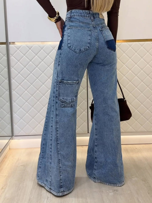 BLXNN High Waist Flared Jeans, product image 1