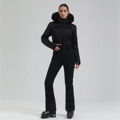 Waterproof Thermal And Windproof Sports Outdoor Women's One-piece Ski Suit