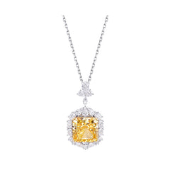 Women's Light Luxury 925 Sterling Silver Moissanite Diamond Necklace